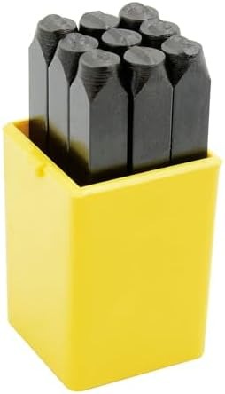 Juego De Numero De Golpe Del 0 Al 9  6Mm 9 Piezas Surtek - 117216