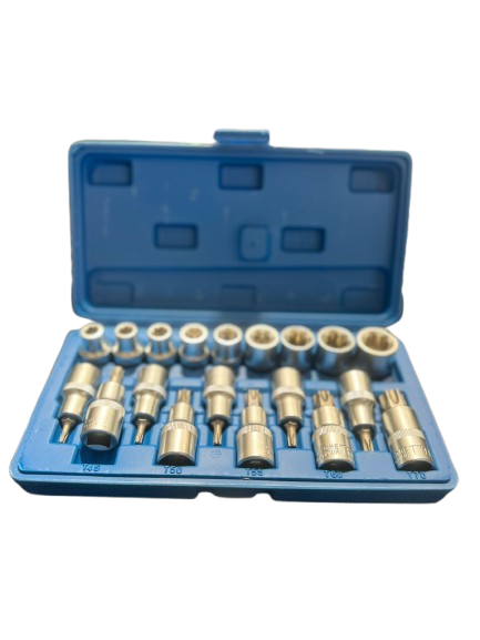 [X11677] Juego De Puntas Torx Azul X19Pcs I.O Company - 3650