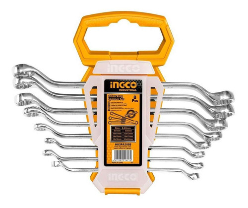 [X10486] Juego Llaves Corona 8Pzs 6-22Mm Ingco - Hkspa3088