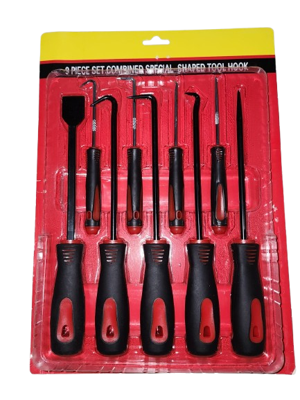 [X11871] JUEGO X9 PCS DE RASCADORES DE JUNTAS, GANCHOS, ORING - 13120 FERRE