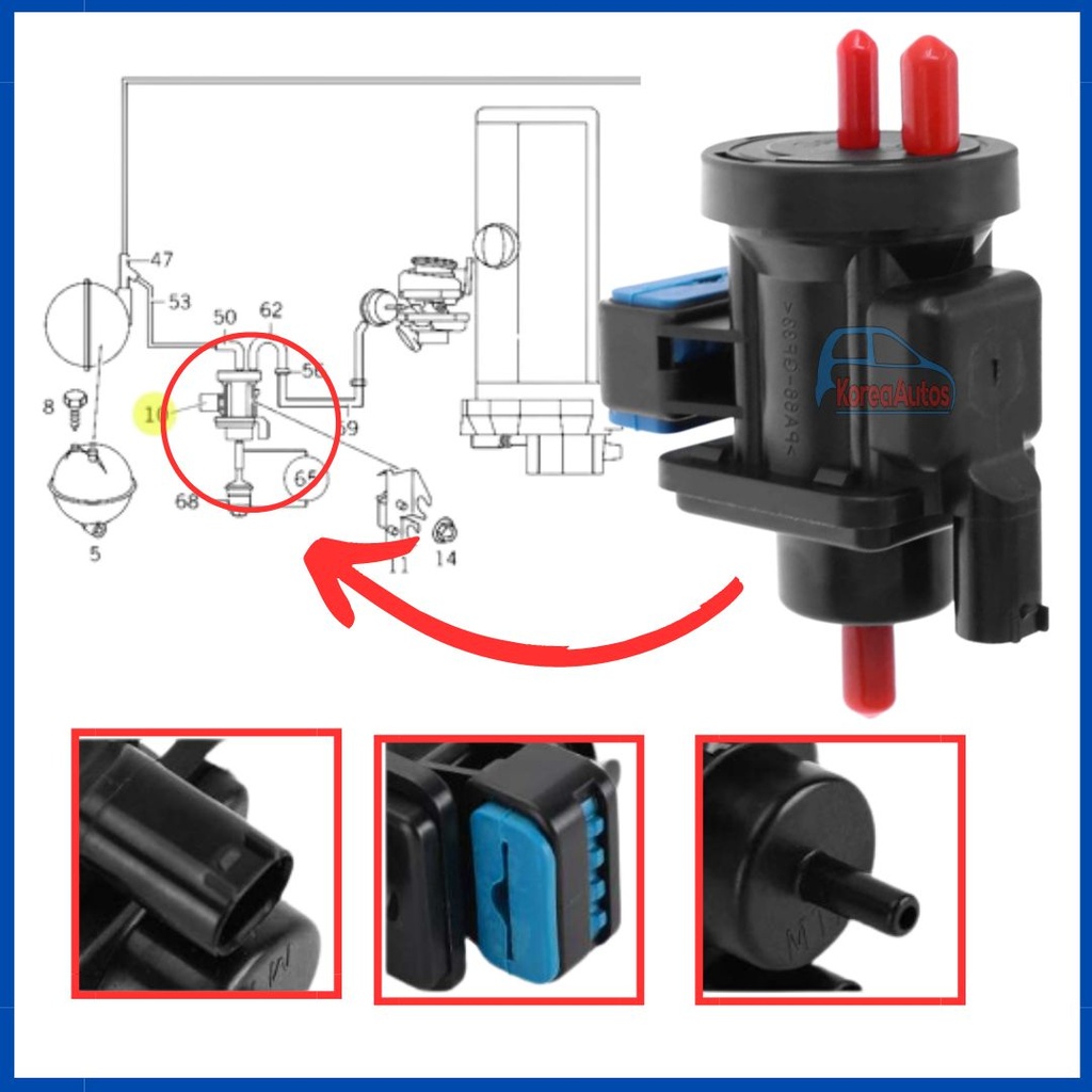 [6120] VALVULA TURBO MERCEDES BENZ SPRINTER 313 413 MOTOR OM611  A0005450527