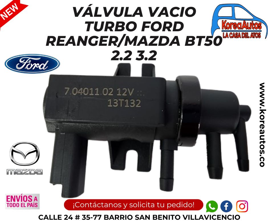 Valvula Vacio Turbo Ford Reanger Mazda Bt50 2.2 3.2