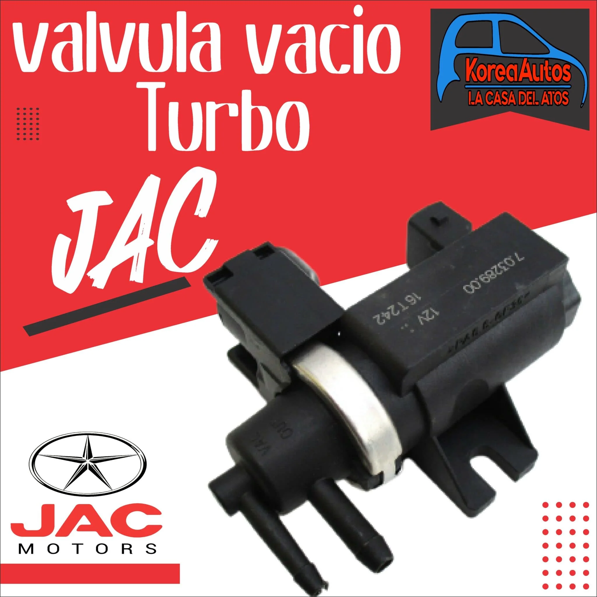 Valvula Vacio Turbo Jac - Kia - Sangyong Egr  70328900 / 55573801