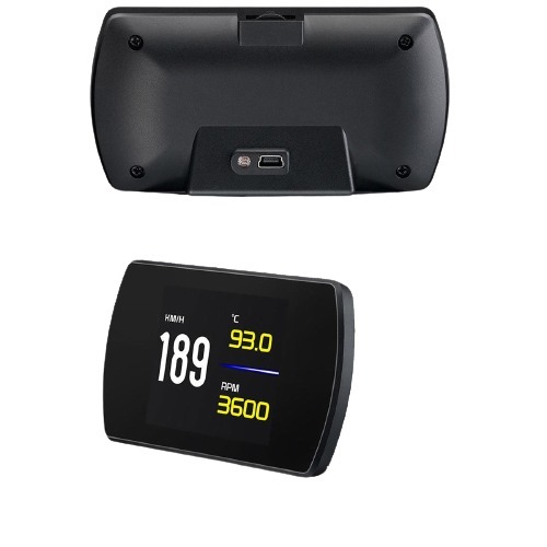 Monitor Escaner  Obd2 P12 Pro Alarma De Temperatura Rmp Velocidad Consumo De Combustible
