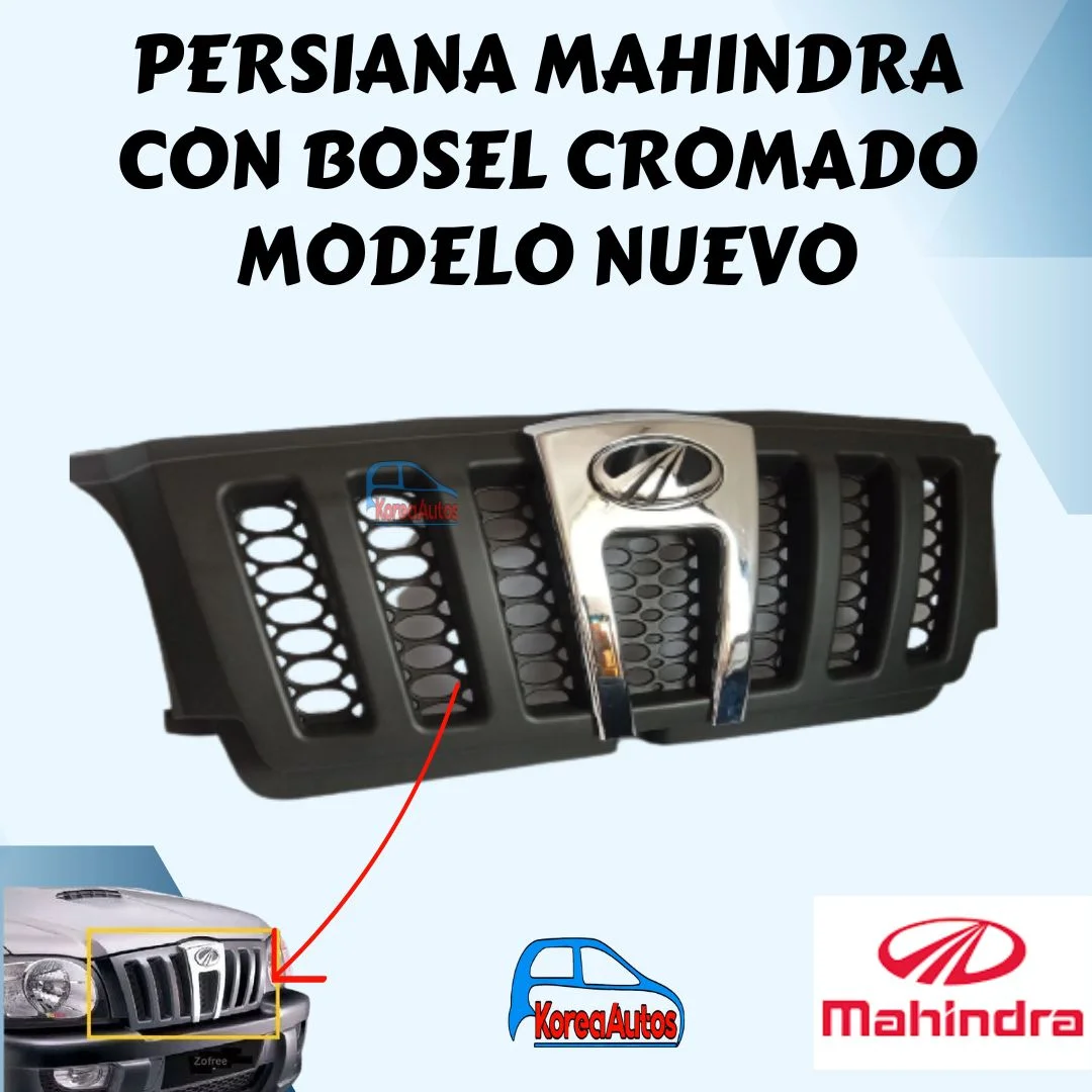 [80112] Persiana Mahindra Con Bosel Cromado Modelo Nuevo