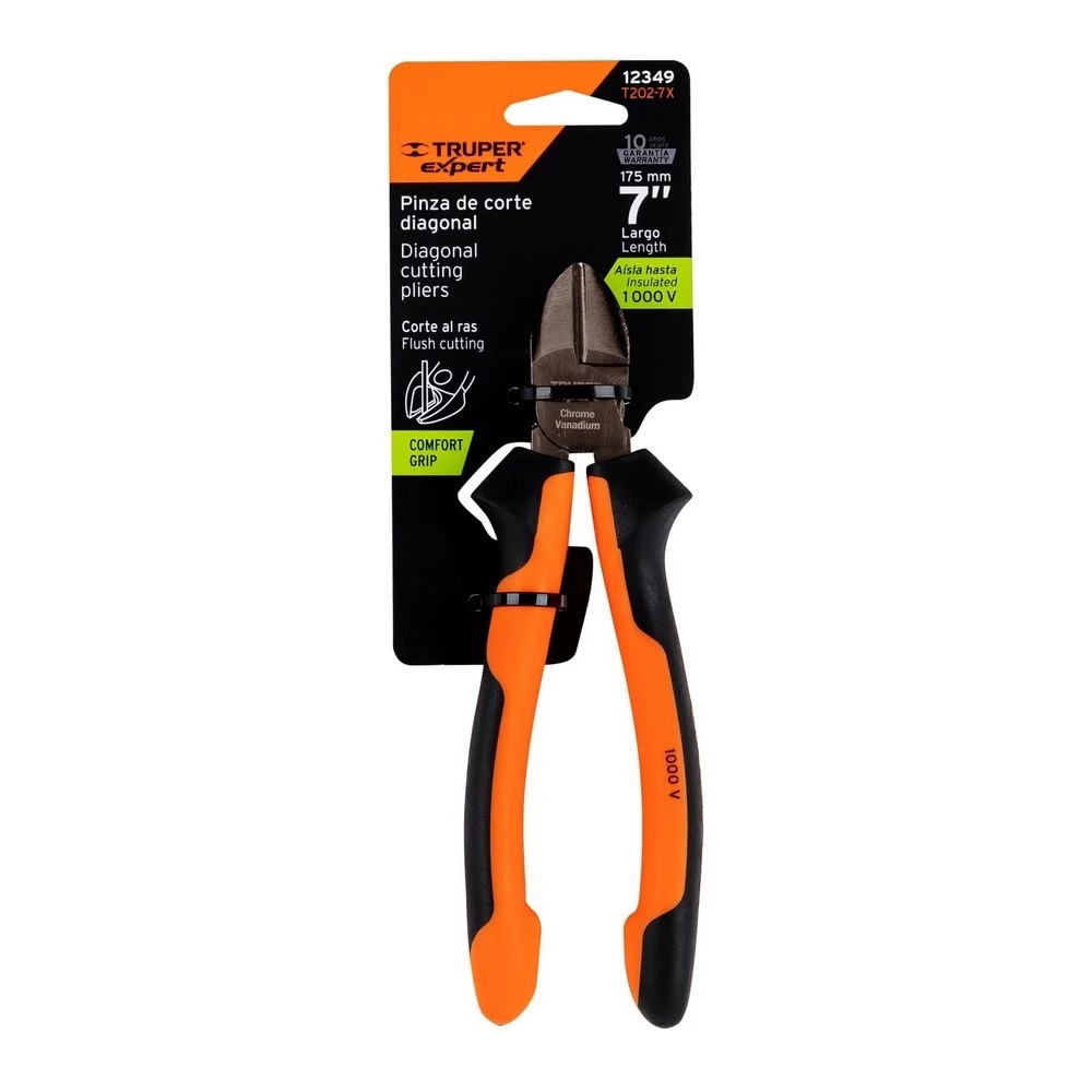 Pinza Corte Diagonal 7" T202-7X - Truper