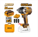 PISTOLA DE IMPACTO 1/2 20V 850NM INCLUYE 2 BATERIAS Y 1 CARGADOR UCIWLI2085