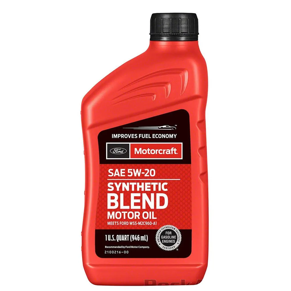 Aceite Motor 5W20 1/4 Ford Fiesta Focus Fusion Ecosport Explorer Mustang Ranger Edge Semi Sintetico Cuarto Gasolina Motorcraft