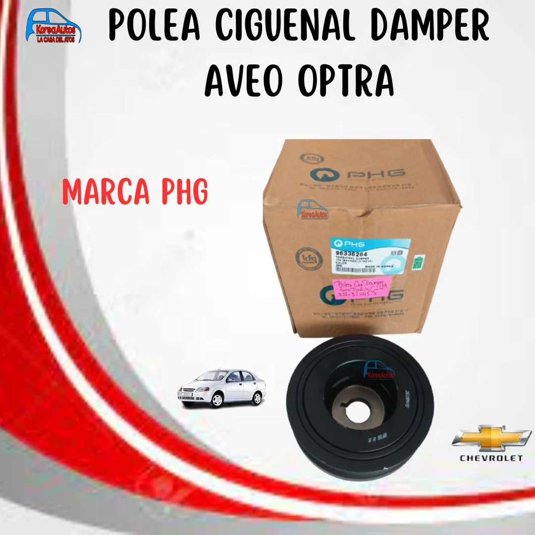 Polea Damper Cigueñal Aveo Optra 1.6 1.4 - 96352877 25193475