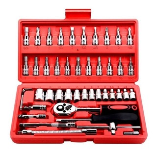 Rache Cte 3/8X40Pcs (4-19-3/16-3/4) Caja Metal Roja Copa Azul