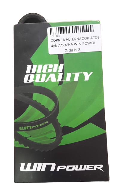 CORREA ALTERNADOR ATOS 4pk 775 MKA WIN POWER