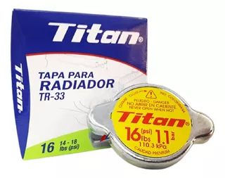TAPA RADIADOR TR-33 16 LBS (PSI) 1.1 I10 PICANTO GRAND I10 I25  CERATO RIO SPACE VISION MK. TITAN 103945