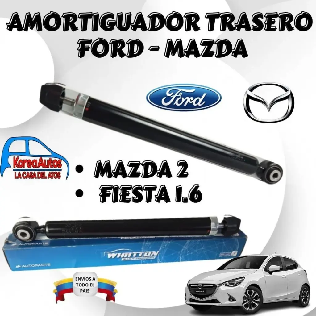AMORTIGUADOR TRASERO MAZDA 2/ FORD FIESTA 1.6 MKA WHATTON d651-28-700xa-g