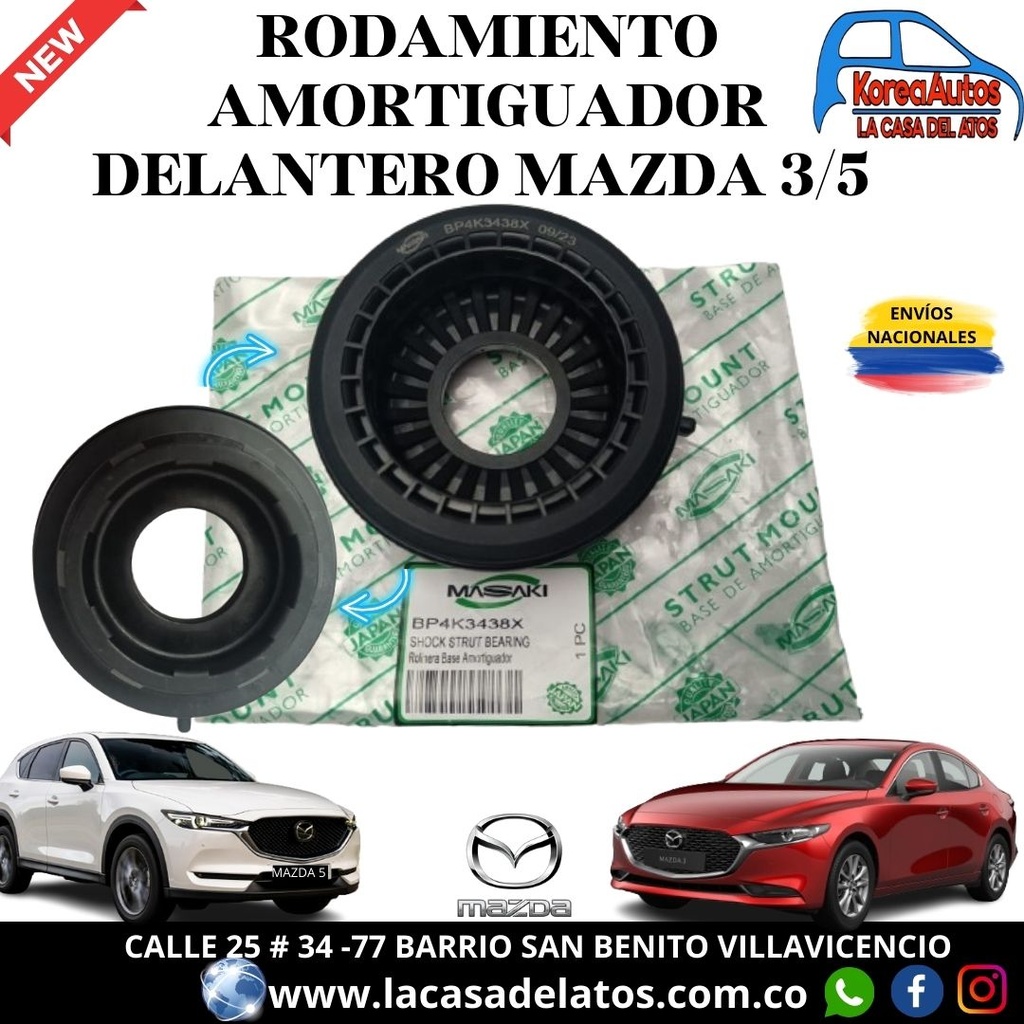 Rodamiento Amortiguador Delantero Mazda 3  Mazda 5 Bp4K-34-38X