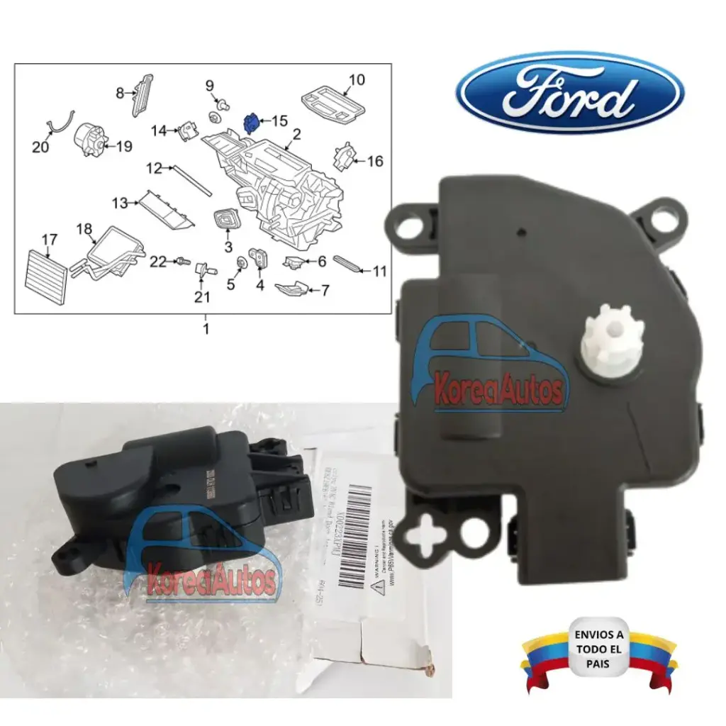 MOTOR CALEFACCION FORD FIESTA ORIGINAL  BE8Z19E612A