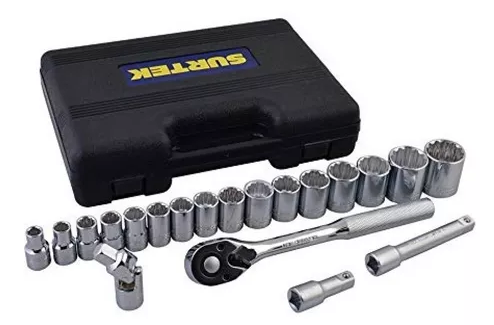 JUEGO DE COPAS ACC 1/2MM 20PZ SURTEK - F5800BM