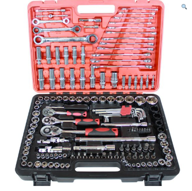 JUEGO DE COPAS 1/4 3/8 1/2 X 150 PCS CAJA ROJA FERRE - 09737