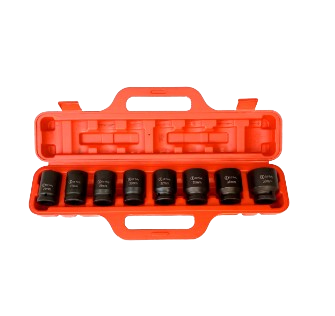 JUEGO COPAS DE IMPACTO NEGRA CORTA 8 PCS 3/4 X 24MM 38MM I.O COMPANY - 4509