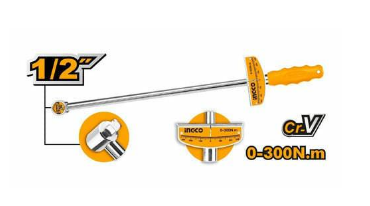 TOQUIMETRO M1/2 0-300NM CR-V INGCO - HPTW300N1