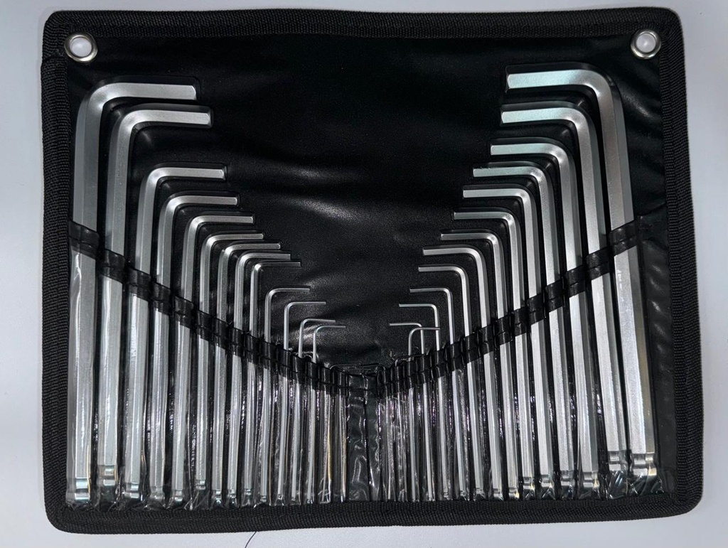 ESTUCHE LLAVES BRISTOL NEGRO X30 PCS MILIMETRICA PULGADA - 7076