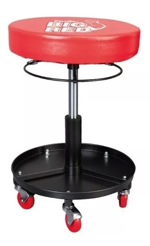[X0033] Silla Mecanico Marca Big Red Con Bandeja Herramientas Big Red - Tr6201Cx