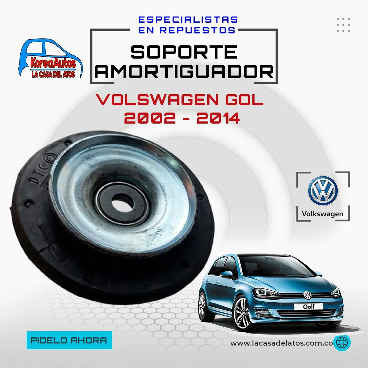 Soporte Amortiguador Volkswagen Gol 2002 - 2014