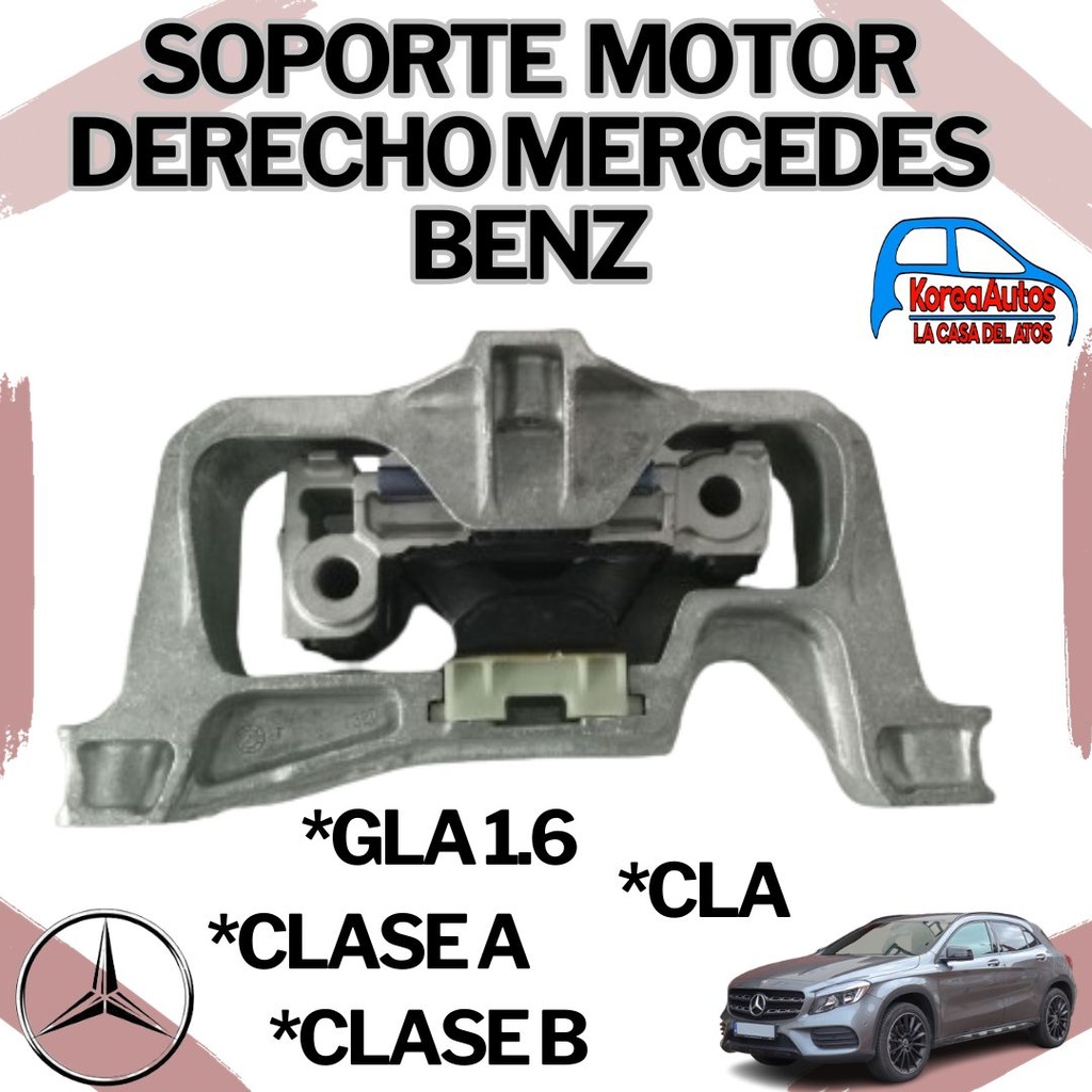 [6127] Soporte Motor Derecho Mercedes- Benz Clase A Clase B Cla Gla 1.6 2.0 A2462402517