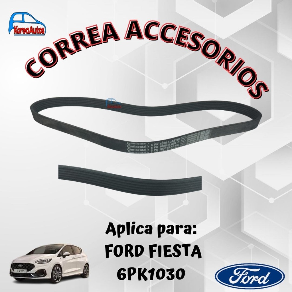 CORREA ALTERNADOR FORD FIESTA 1.6 MARCA WIN POWER 6PK1030