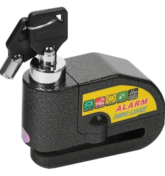 CANDADO CON ALARMA PARA MOTO - ECO