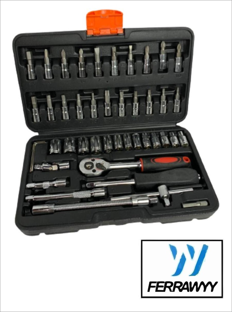 SET COPAS 46 PCS 1/2" FERRAWWY