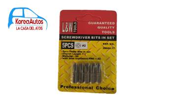 JUEGO DE PUNTAS PHILIPS CORTAS