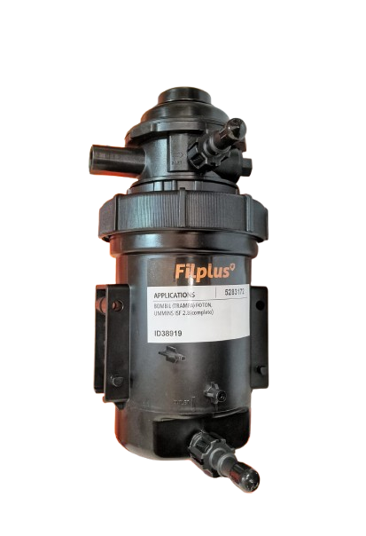 BOMBIN TRAMPA FOTON TUNLAND JOYLONG ISF CUMMINS  2.8 COMPLETO MARCA FILPLUS 5283172 FLITRO SEPARADOR PLASTICA TIPO ORIGINAL 