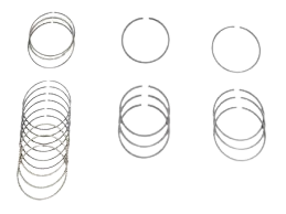 [C3085B] Anillos  Aveo / Optra 1.4 (0.25)  - Mk Genuine 93740230