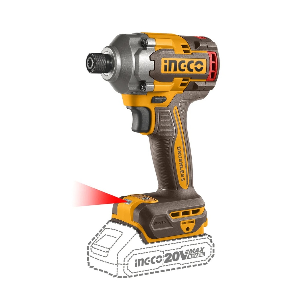 Atornillador De Impacto 20V M1/4 0-2600Rpm 0-2900Bpm 285Nm Con 2 Baterias Y Cargador Ucirli2028