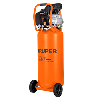 COMPRESOR LUBRICADO BANDA, VERTICAL 80L, 3-1/2HP 127V  6 MESES DE GARANTIA TRUPER