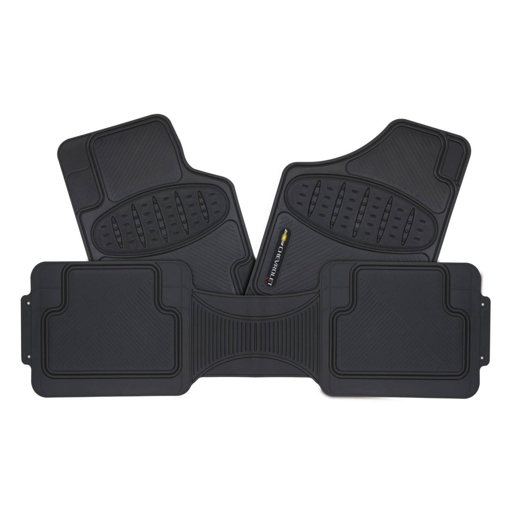 TAPETE UNIVERSAL CHEVROLET NEGRO 3 PZS SIMONIZ