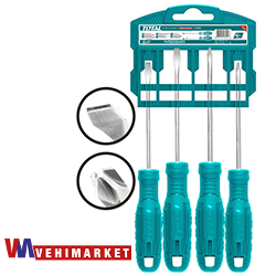 JUEGO 4 DESTORNILLADORES TOTAL- THTDC250401