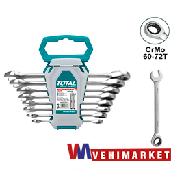 JUEGO DE LLAVES RACHET 8-19 MM TOTAL- THT102RK086