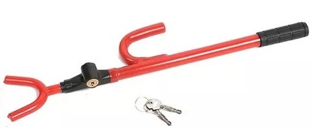 SEGURO TIMON PEDAL ROJO