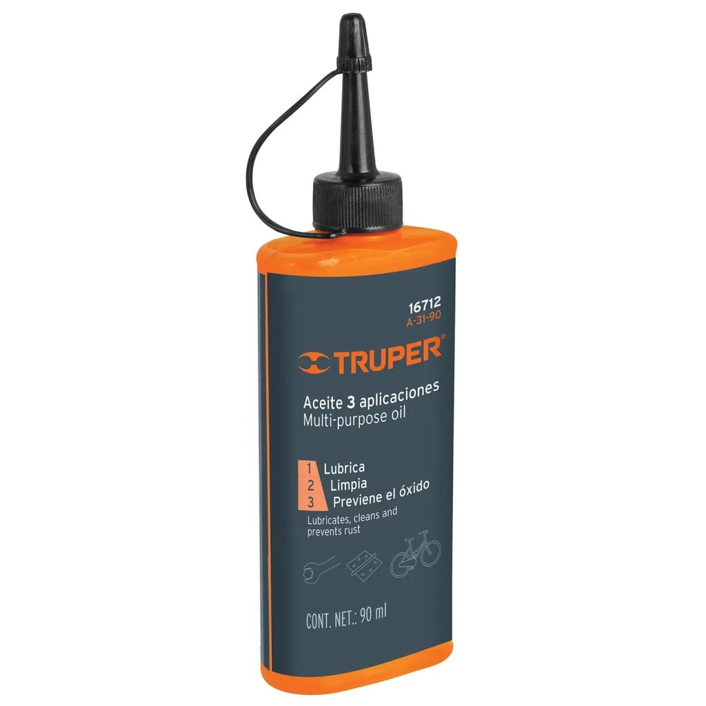 [16712] Aceite Multiuso (3 In 1) 90 Ml Truper