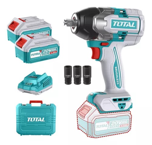 Pistola De Impacto Bat Litio - Ion20V 1/2 230Nm Bat Ah Y Cargador En Maletin Utiwli20236