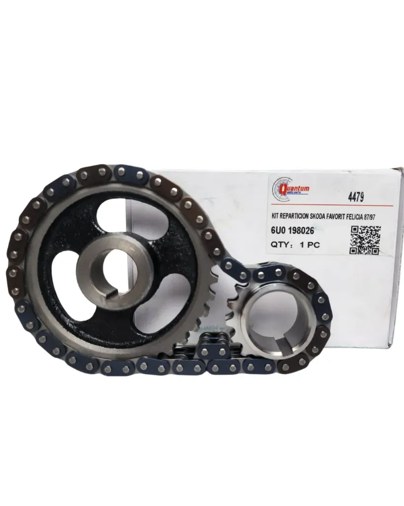 KIT REPARTICION SKODA FAVORIT FELICIA 1987 1997 MARCA QUANTUM 6U0 198026 4479 PIÑON  Y CADENA