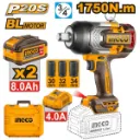 Pistola Impacto C 3/4 20V 1750Nm 1800 Rpm Brushless Incluye 2 Baterias Y Cargador Uciwli20175