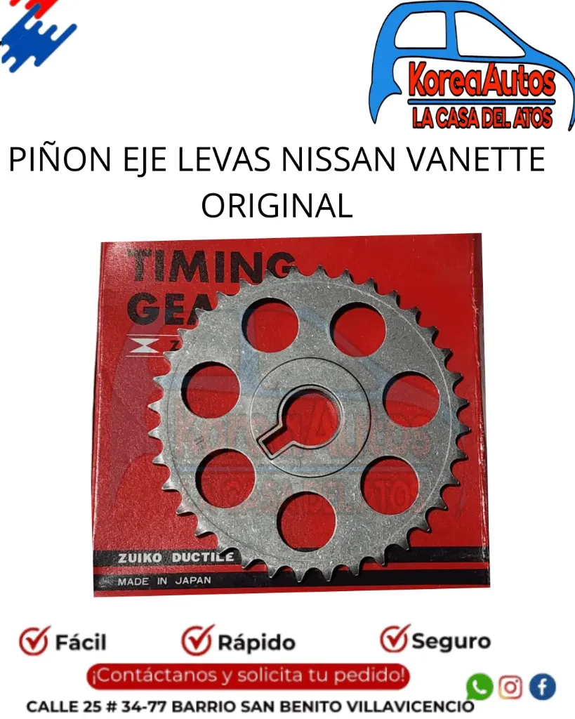 Piñon Eje Levas Nissan Vanette (GB-39) - ZUIKO