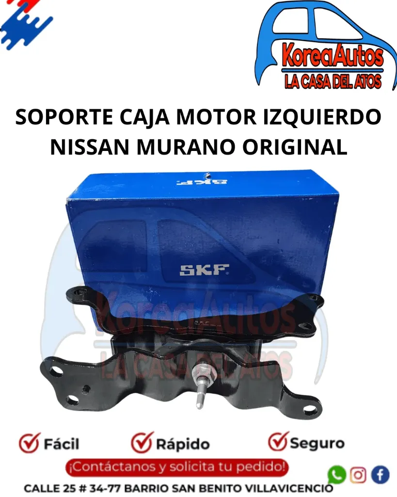 Soporte Caja Motor Izquierdo Nissan Murano Z51 - SKF ORIGINAL - 11220-1AA0A