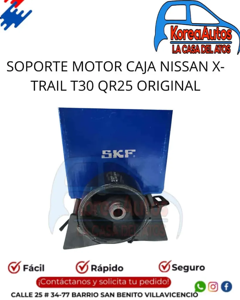 SOPORTE MOTOR CAJA NISSAN X-TRAIL T30 QR25 - SKF ORIGINAL - 11270-8H310