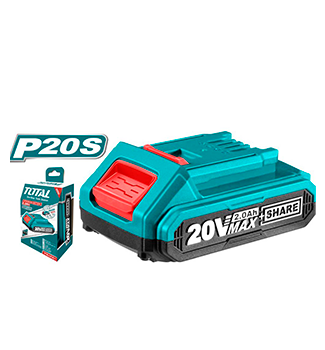 BATERIA LITIO-ION 20V 2 AH AMPERIOS CON INDICADOR LED