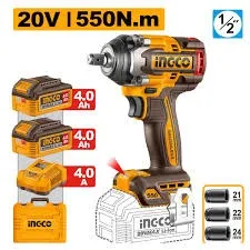 Pistola De Impacto 1/2 550 Nm 2500 Rpm Brushlees Incluye 2 Baterias Y Cargador Uciwli2055