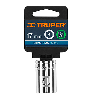 COPA MANDO 1/2 DE 6 PUNTAS DE 17MM