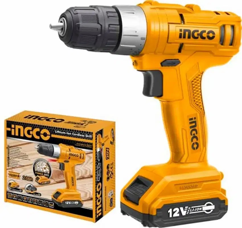 TALADRO INALAMBRICO INGCO 12V 0-600/MIN 20NM  - UCDLI1211